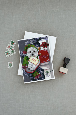 Buy this Westie Christmas Letter to Santa Greeting Cards and Envelopes Pack of 8